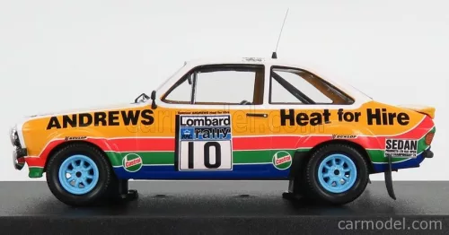 FORD ENGLAND  ESCORT MKII (night version) N 10 2nd RALLY RAC LOMBARD 1979 R.BROOKES - P.WHITE  YELLOW WHITE BLUE