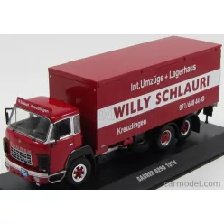   SAURER  D300F TRUCK TRANSPORTER WILLY SCHLAURY 1978  RED WHITE