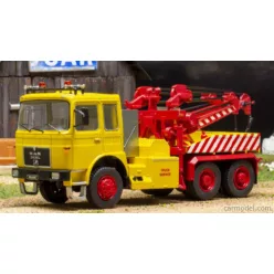   MAN  F8 26.281 TRACTOR TRUCK 3-ASSI 1982 - CARRO ATTREZZI - WRECKER ROAD SERVICE  YELLOW RED
