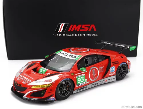 ACURA  NSX GT3 EVO22 TEAM RACERS EDGE N 93 GTD CLASS 24h DAYTONA 2023 R.BRISCOE - D.FORMAL - A.HARRISON - K.MARCELLI  RED