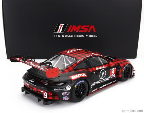 PORSCHE  911 992 GT3 R TEAM PFAFF MOTORSPORTS N 9 WINNER GTD PRO CLASS 12h SEBRING 2023 KLAUS BACHLER - PATRICK PILET - LAURENS VANTHOOR  RED BLACK