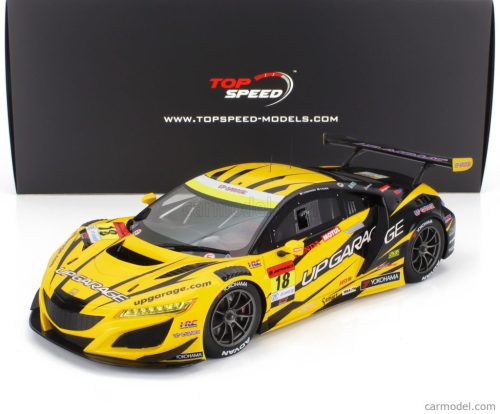 HONDA  NSX GT3 EVO22 TEAM UPGARAGE N 18 GT300 CLASS SUPER GT 2023 TAKASHI KOBAYASHI - SYUN KOIDE  YELLOW BLACK