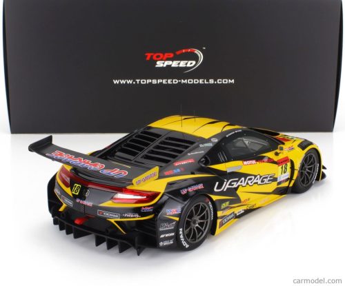HONDA  NSX GT3 EVO22 TEAM UPGARAGE N 18 GT300 CLASS SUPER GT 2023 TAKASHI KOBAYASHI - SYUN KOIDE  YELLOW BLACK