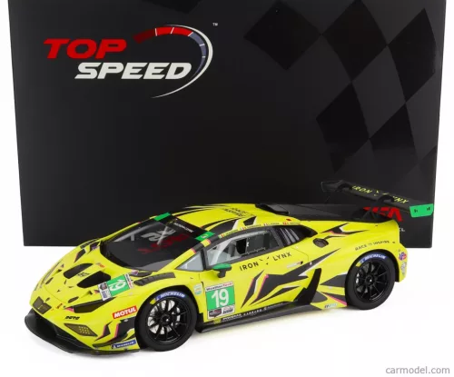 LAMBORGHINI  HURACAN GT3 EVO2 TEAM IRON LYNX N 19 IMSA 24h DAYTONA 2023 C.SCHIAVONI - R.INEICHEN - F.PERERA - R.GIAMMARIA  YELLOW