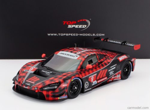 McLAREN  720S GT3 EVO 4.0L TURBO V8 TEAM PFAFF MOTORSPORT N 9 IMSA CHEVROLET GRAND PRIX 2024 OLIVER JARVIS - MARVIN KIRCHHOFER  RED BLACK