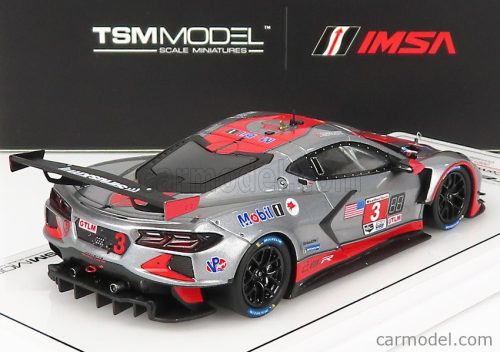 CHEVROLET  C8.R 5.5L V8 TEAM CORVETTE RACING N 3 12h SEBRING 2021 A.GARCIA - J.TAYLOR - N.CATSBURG  GREY RED