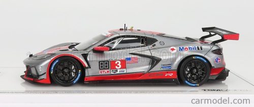 CHEVROLET  C8.R 5.5L V8 TEAM CORVETTE RACING N 3 12h SEBRING 2021 A.GARCIA - J.TAYLOR - N.CATSBURG  GREY RED