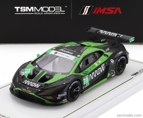 LAMBORGHINI  HURACAN GT3 EVO2 TEAM FORTE RACING N 78 24h DAYTONA 2023 MARCO MAPELLI - LORIS SPINELLI - BENJAMIN HITES - MISHA GOIKHBERG  BLACK GREEN