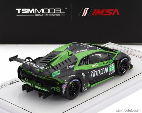 LAMBORGHINI  HURACAN GT3 EVO2 TEAM FORTE RACING N 78 24h DAYTONA 2023 MARCO MAPELLI - LORIS SPINELLI - BENJAMIN HITES - MISHA GOIKHBERG  BLACK GREEN