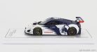 HONDA  NSX GT3 EVO TEAM ALPHA TAURI N 0 RED BULL FORMULA NURBURGRING 2023 YUKI TSUNODA  WHITE BLUE