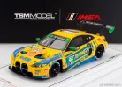BMW  4-SERIES M4 GT3 3.0L TWIN TURBO TEAM TURNER MOTORSPORT N 96 IMSA 24h DAYTONA 2024 MICHAEL DINAN - ROBBY FOLEY - PATRICK GALLAGHER - JENS KLINGMANN  YELLOW BLUE