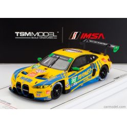   BMW  4-SERIES M4 GT3 3.0L TWIN TURBO TEAM TURNER MOTORSPORT N 96 IMSA 24h DAYTONA 2024 MICHAEL DINAN - ROBBY FOLEY - PATRICK GALLAGHER - JENS KLINGMANN  YELLOW BLUE