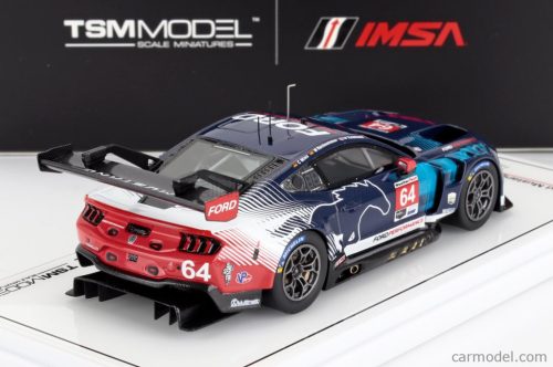 FORD USA  MUSTANG GT3 5.4L V8 TEAM MULTIMAC MOTORSPORT N 64 IMSA 24h DAYTONA 2024 CHRISTOPHER MIES - MIKE ROCKENFELLER - HARRY TINCKNELL  BLUE