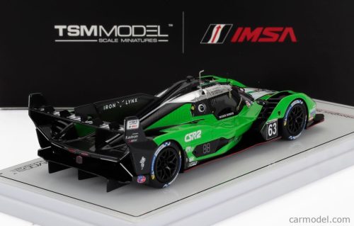 LAMBORGHINI  SC63 3.8L V8 TURBO TEAM LAMBORGHINI IRON LYNX N 63 12h SEBRING 2024 MATTEO CAIROLI - ANDREA CALDARELLI - ROMAIN GROSJEAN  GREEN WHITE BLACK