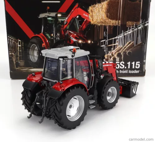 MASSEY FERGUSON  MF5S.115 TRACTOR WITH FRONT LOADER 2022  RED GREY
