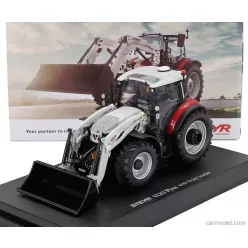 STEYR  4120 TRACTOR PLUS WITH FRONT LOADER 2021  RED WHITE