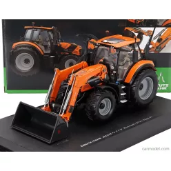   DEUTZ-FAHR  6150.4 TTV TRACTOR WITH FZ 47-23 FRONT LOADER 2018  ORANGE BLACK