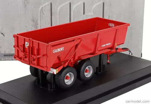GILIBERT  PROFI 1500 RIMORCHIO 2-ASSI - TRAILER FOR TRACTOR 2010  RED