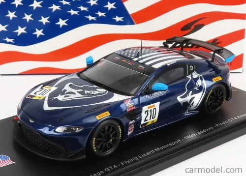 ASTON MARTIN  VANTAGE GT4 TEAM FLYING LIZARD MOTORSPORT N 210 100th PODIUM PIRELLI GT4 AUSTIN 2020 M.DINAN
