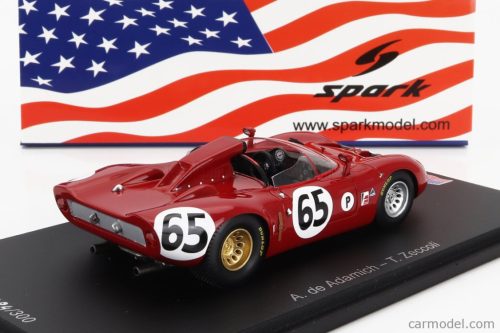 ALFA ROMEO  33 SPIDER TEAM AUTODELTA N 65 12h SEBRING 1967 A.DE ADAMICH - T.ZECCOLI  RED