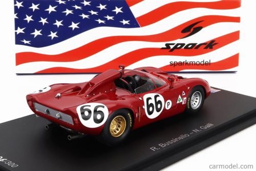 ALFA ROMEO  33 SPIDER TEAM AUTODELTA N 66 12h SEBRING 1967 R.BUSSINELLO - N.GALLI  RED
