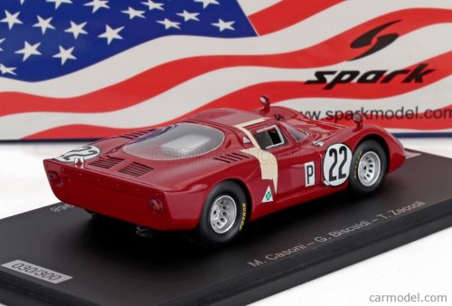 ALFA ROMEO  T33.2 TEAM AUTODELTA SPA N 22 24h DAYTONA 1968 MARIO CASONI - TEODORO ZECCOLI - GIAMPIERO BISCALDI  RED YELLOW