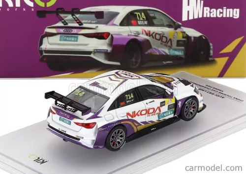 AUDI  A3 RS3 NKODA N 714 RACING 2024  WHITE PURPLE