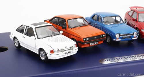 FORD ENGLAND  RS COLLECTION SET 5X ESCORT RS COSWORTH 1993 - MKIII RS 1600i 1990 - MKII RS2000 1979 - MKIV RS TURBO 1990 - MKI RS 1600 1976