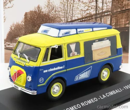 ALFA ROMEO  ROMEO FURGONE VAN - LA CIMBALI 1955  BLUE YELLOW