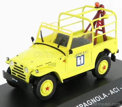 FIAT  CAMPAGNOLA ACI 1965 - CARRO ATTREZZI - WRECKER ROAD SERVICE  YELLOW