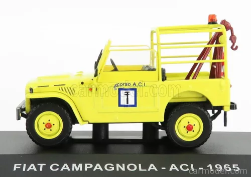 FIAT  CAMPAGNOLA ACI 1965 - CARRO ATTREZZI - WRECKER ROAD SERVICE  YELLOW