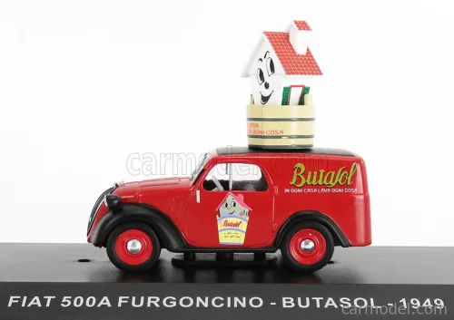 FIAT  500 FURGONCINO VAN BUTASOL 1948  RED BLACK