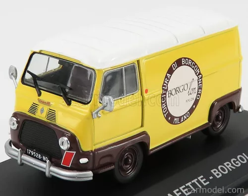 RENAULT  ESTAFETTE VAN BORGOLON 1969  YELLOW BROWN WHITE