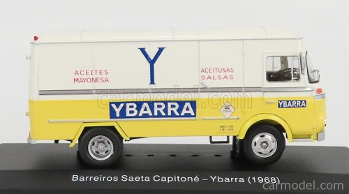 BARREIROS  SAETA TRUCK CAPITONE YBARRA - ACEITES MAYONESA - ACEITUNAS SALSAS - 1968  YELLOW IVORY