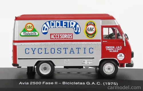AVIA  2500 FASE II VAN - BICICLETAS GAC CYCLOSTATIC 1975  RED SILVER