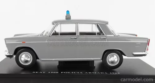 SEAT FIAT  1500 SERVICIO OFICIAL MADRID POLICIA ARMADA POLICE 1965 - CON VETRINA - WITH SHOWCASE