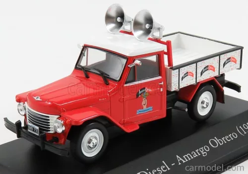 RASTROJERO  DINFIA DIESEL AMARGO OBRERO PICK-UP 1955  RED WHITE