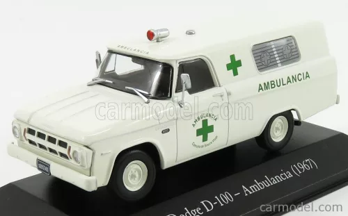 DODGE  D-100 AMBULANCIA 1967 AMBULANCE  WHITE