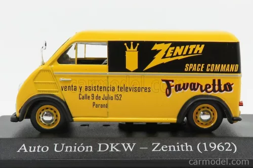 AUTO UNION  DKW VAN ZENITH 1962  YELLOW BLACK