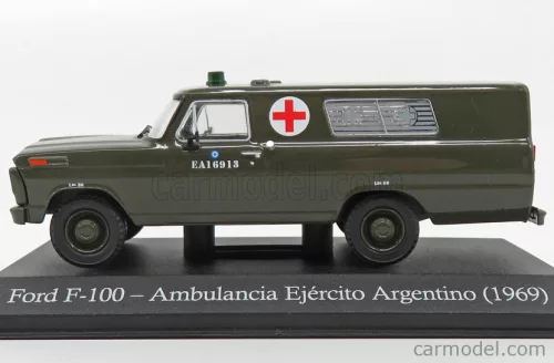 FORD USA  F-100 VAN AMBULANCIA EJERCITO ARGENTINA 1969  MILITARY GREEN
