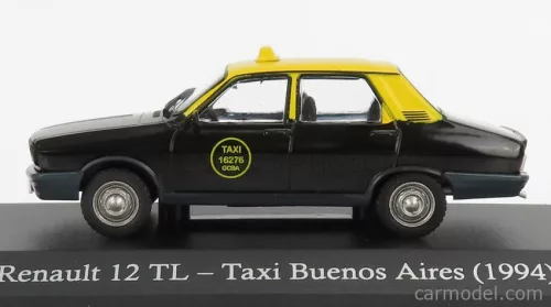 RENAULT  R12 TL TAXI GCBA 1994  BLACK YELLOW