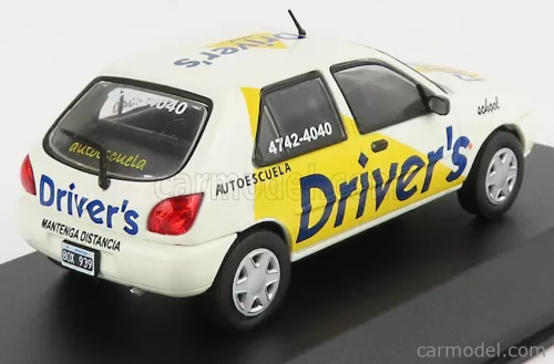 FORD ENGLAND  FIESTA CLX DRIVER'S 1997  WHITE YELLOW