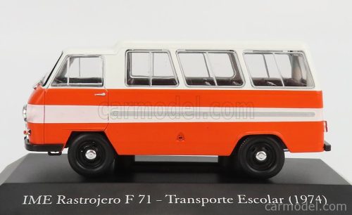 IME  RASTROJERO F71 SCUOLABUS TRANSPORTE ESCOLAR 1974  WHITE ORANGE