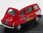 FIAT  750 MULTIPLA LA MARMITTA ABARTH 1960  RED WHITE BLACK