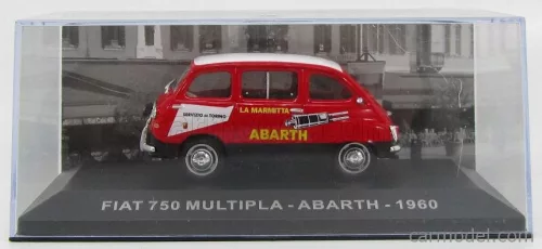 FIAT  750 MULTIPLA LA MARMITTA ABARTH 1960  RED WHITE BLACK