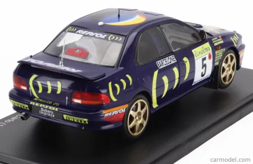 SUBARU  IMPREZA 555 REPSOL N 5 WINNER RALLY MONTECARLO 1995 CARLOS SAINZ - LUIS MOYA  BLUE