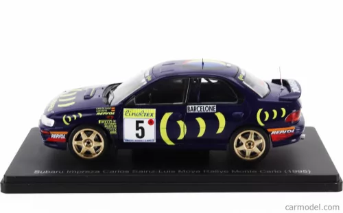 SUBARU  IMPREZA 555 REPSOL N 5 WINNER RALLY MONTECARLO 1995 CARLOS SAINZ - LUIS MOYA  BLUE