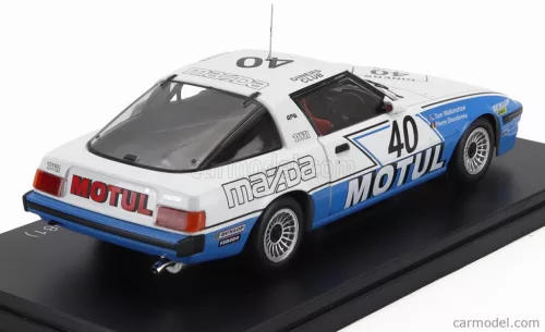 MAZDA  SAVANNA RX-7 TEAM MOTUL TWR N 40 WINNER 24h SPA 1981 TOM WALKINSHAW - PIERRE DIEUDONNE  WHITE BLUE