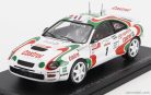 TOYOTA  CELICA GT-FOUR ST205 TEAM CASTROL N 1 WINNER RALLY TOUR DE CORSE 1995 DIDIER AURIOL - DENIS GIRAUDET  WHITE RED GREEN