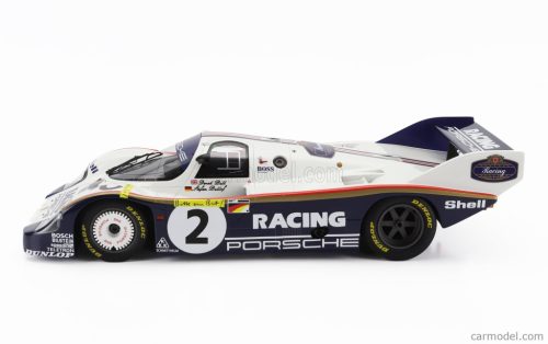 PORSCHE  956K TEAM PORSCHE RACING N 2 1000km NURBURGRING RECORD LAP NORDSCHLEIFE 6:11,13 min 1983 STEFAN BELLOF - DEREK BELL  WHITE BLUE